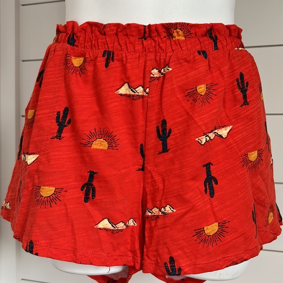Secret Treasures Orange Cacti and Sunshine Cotton Sleep Shorts - Picture 2 of 14